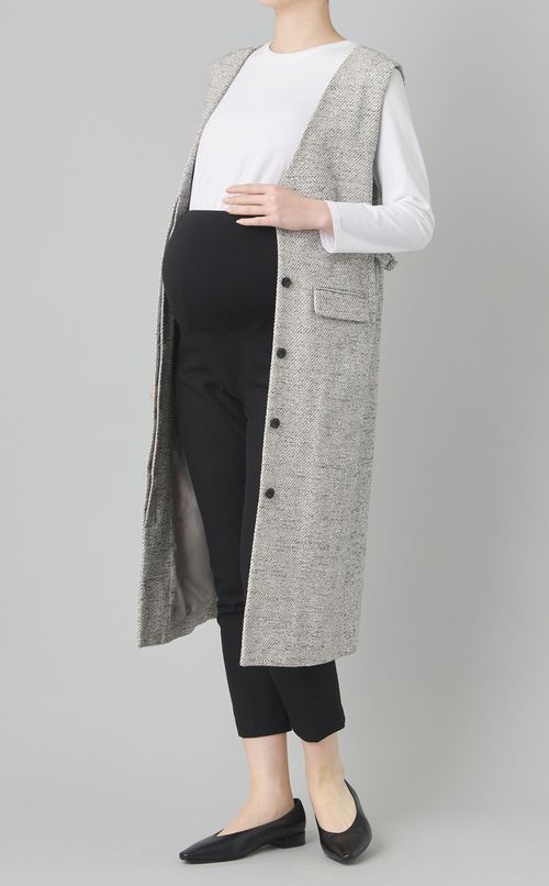 タックテーパードパンツ