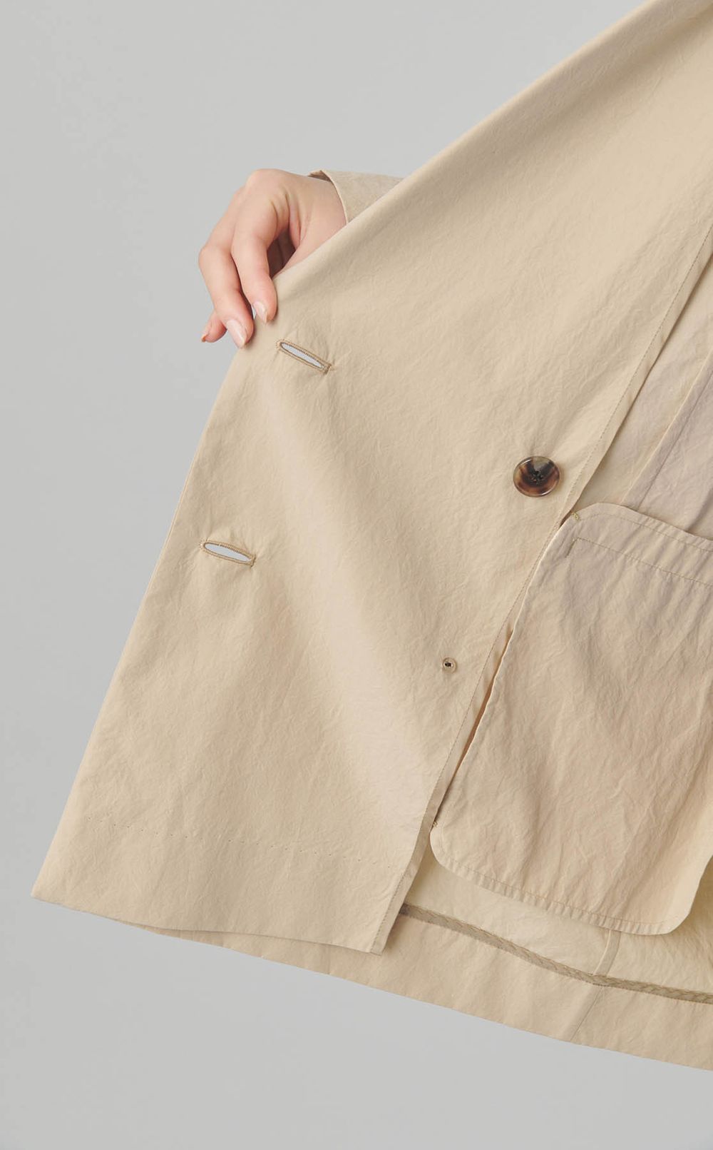 コットンダブルブレストジャケット