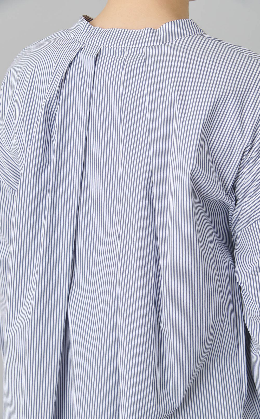 コットンナイロンシャツワンピース