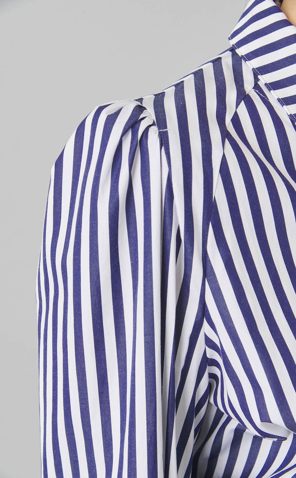 コットンストライプ2wayシャツ