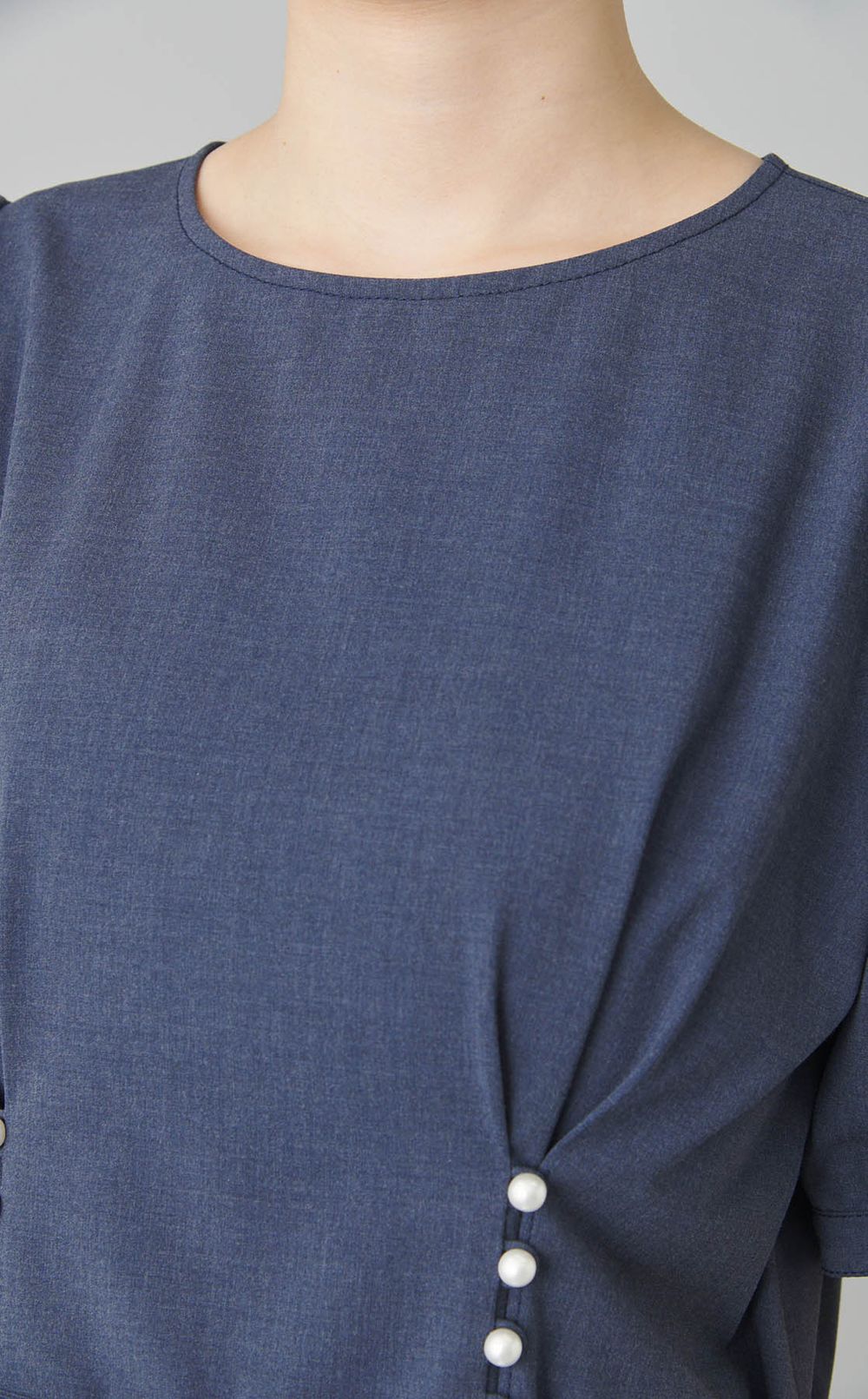 パールボタンワンピース