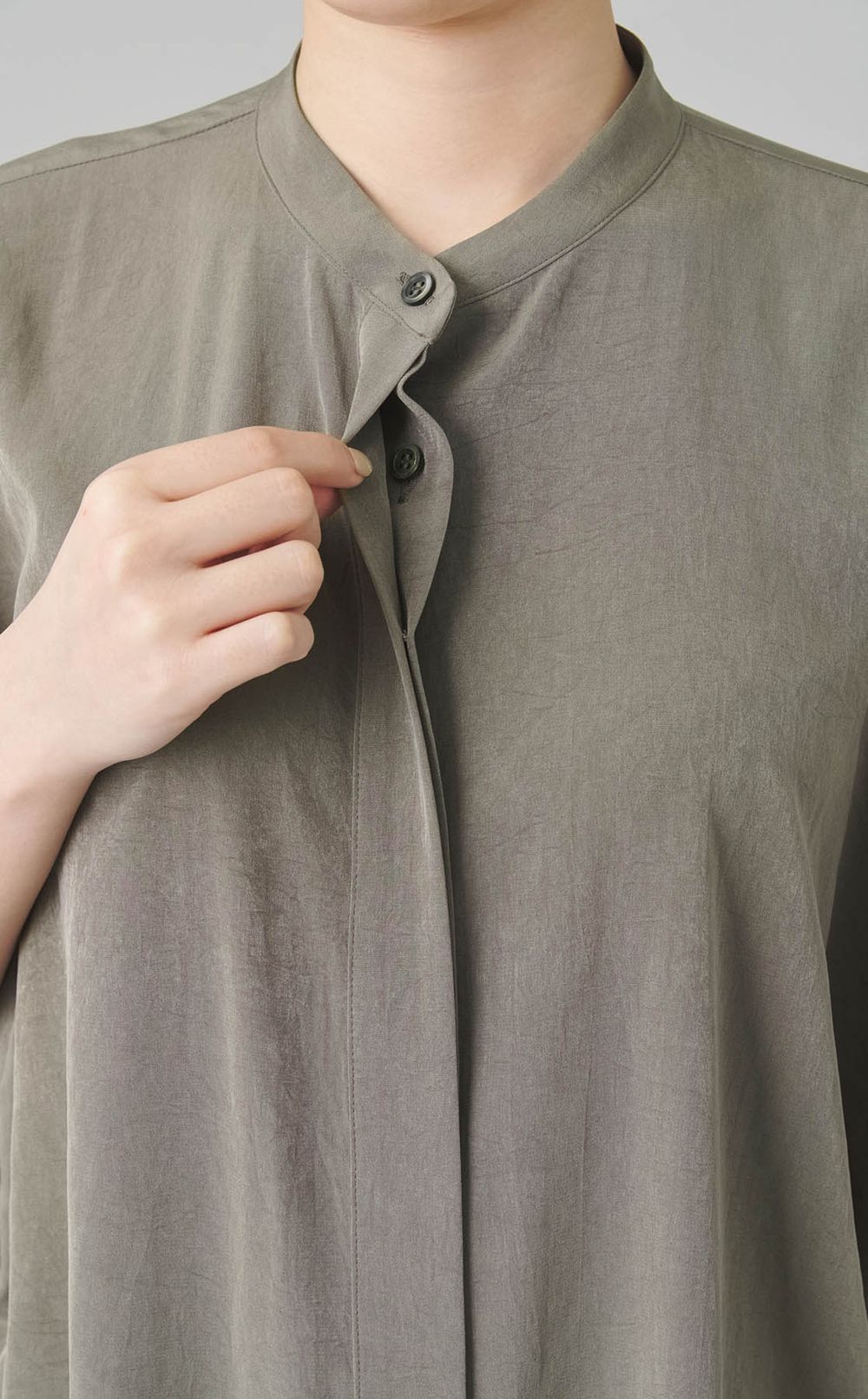 フライフロントハーフスリーブシャツ