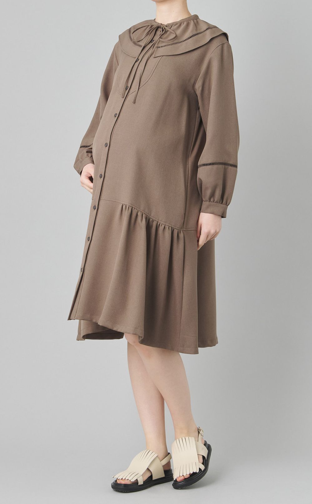 ビッグカラーデザインワンピース