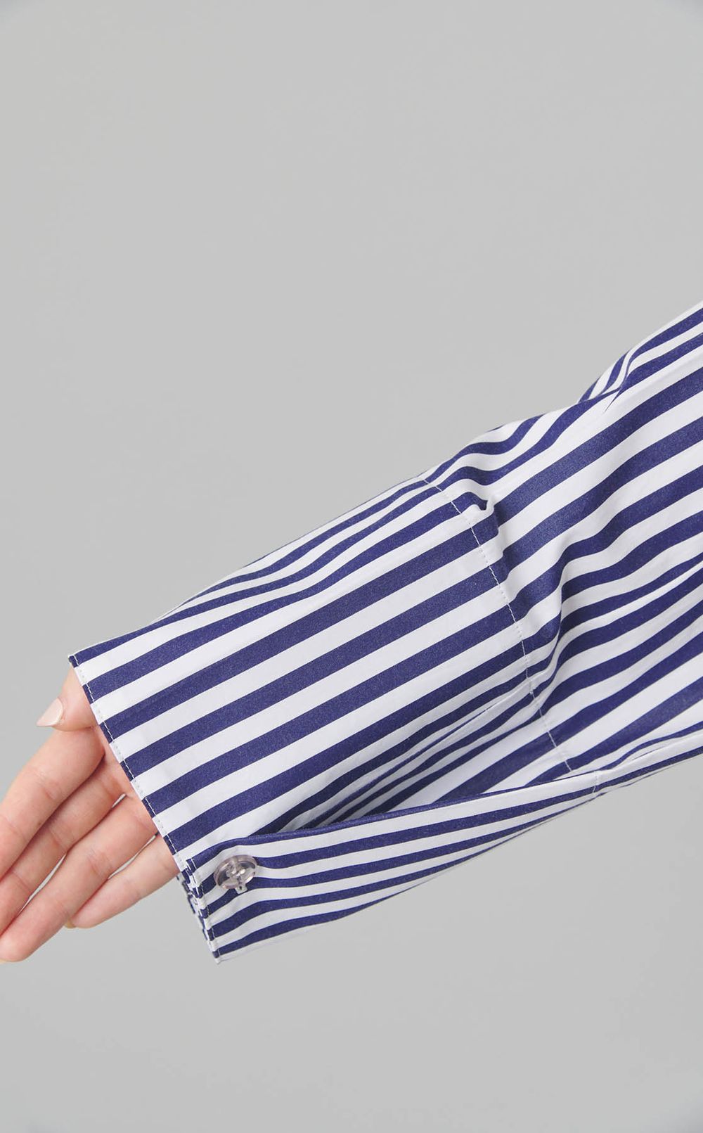 コットンストライプ2wayシャツ