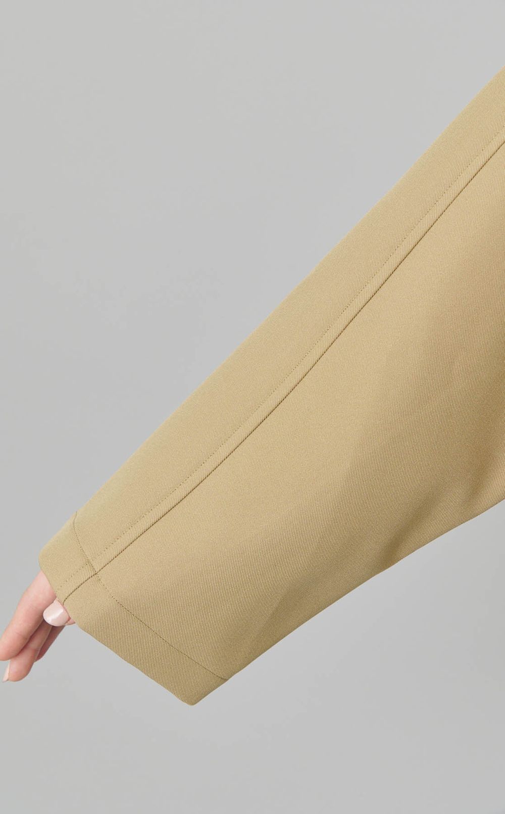 ベルト付エポレットトレンチコート