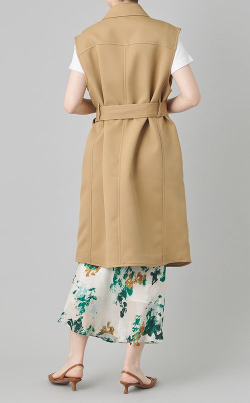 ステンカラーロングジレ