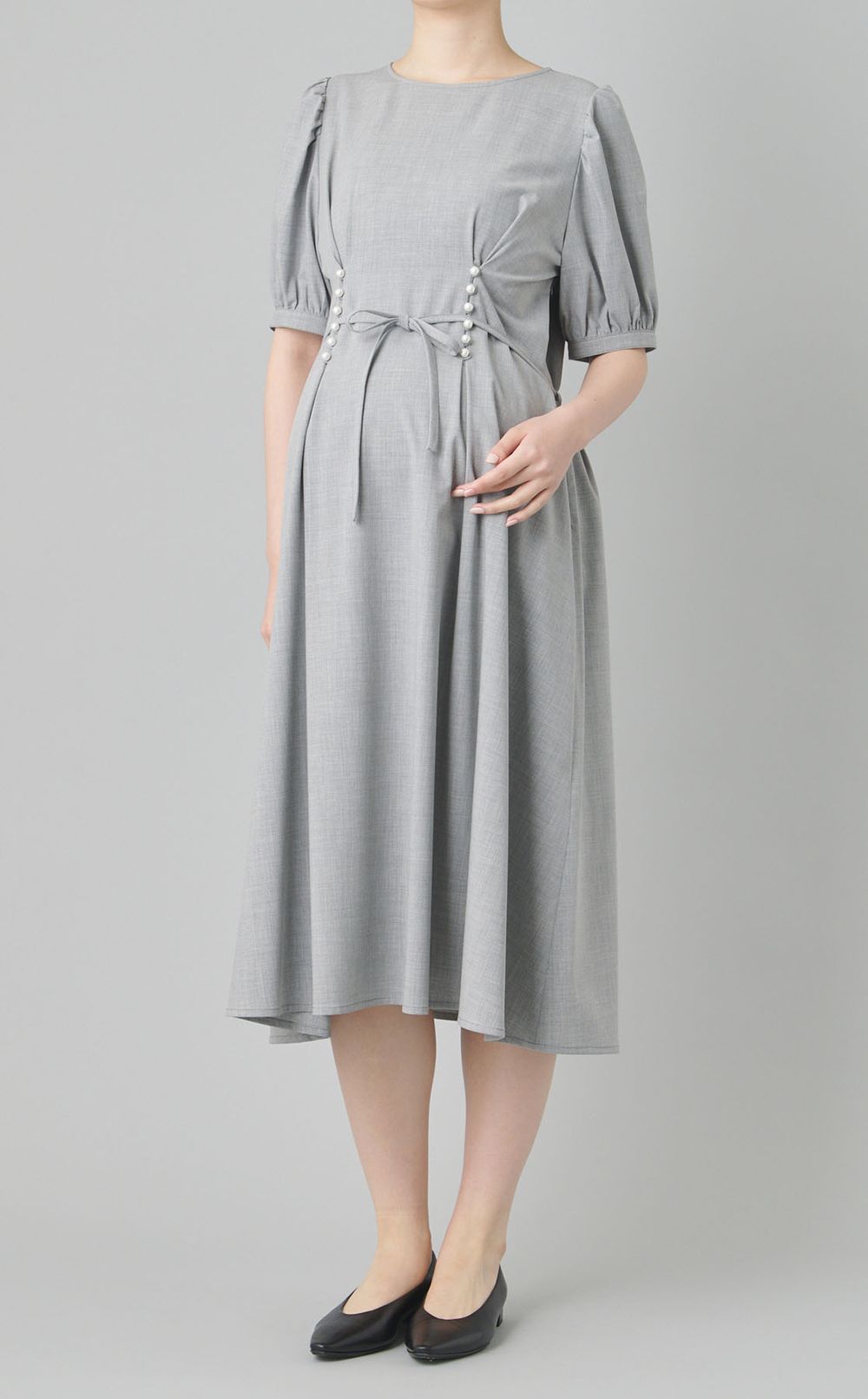 パールボタンワンピース