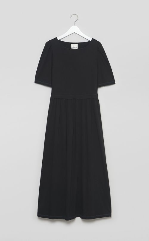 【reADdress】ギャザー切替ジャージワンピース