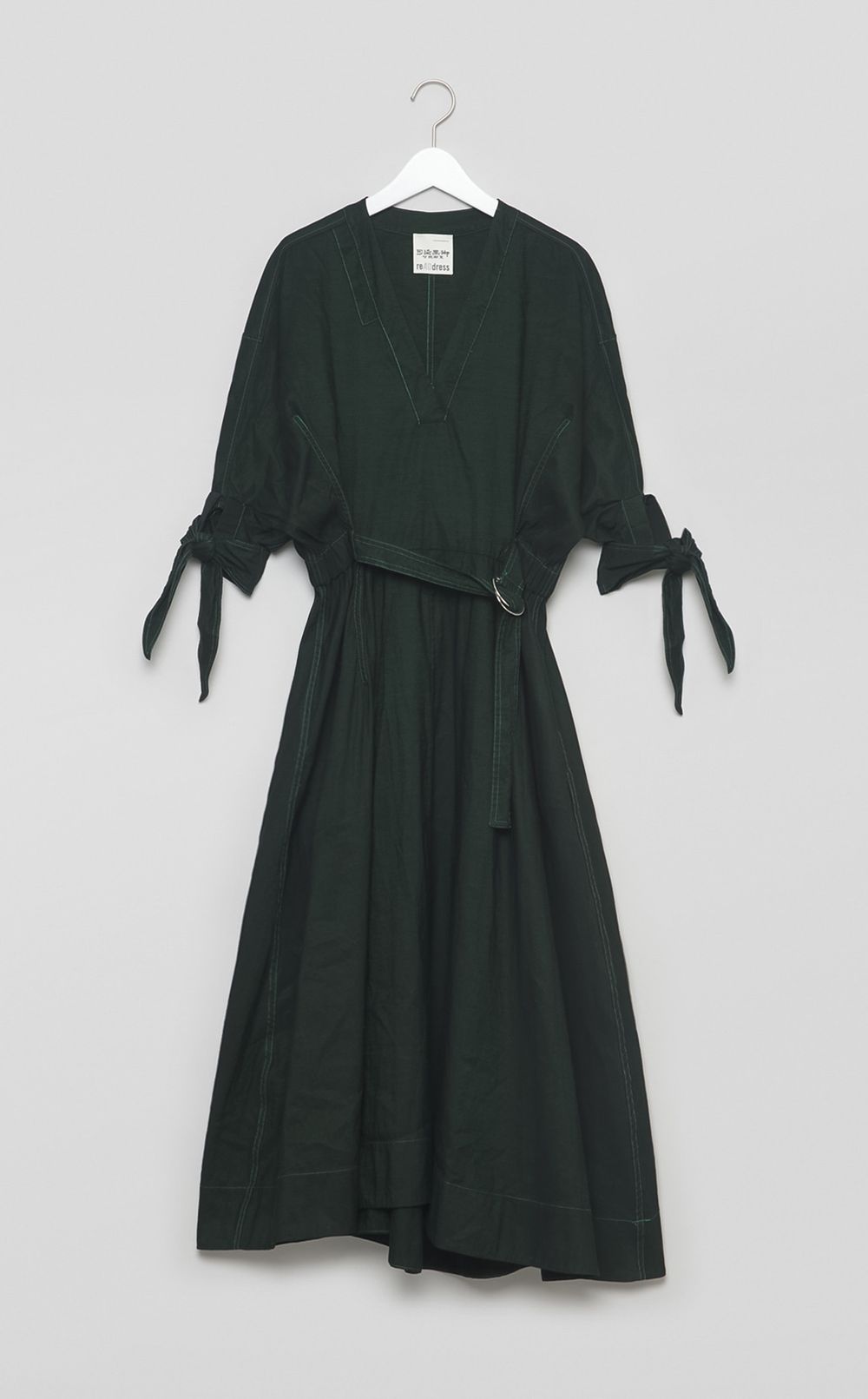 【reADdress】ベルト付Vネックワンピース