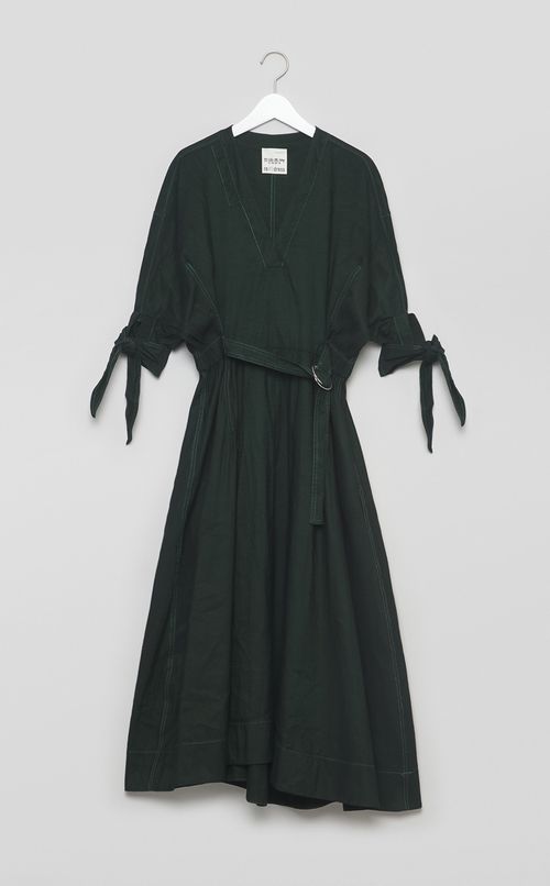 【reADdress】ベルト付Vネックワンピース