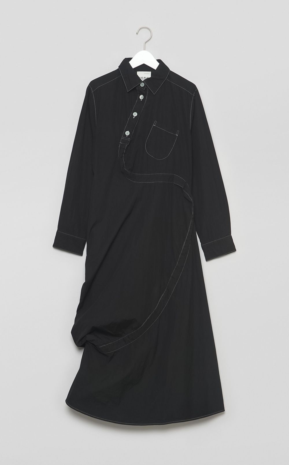 【reADdress】アシンメトリーストライプワンピース