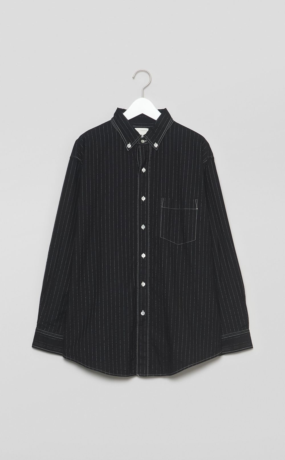 【reADdress】ストライプコットンシャツ