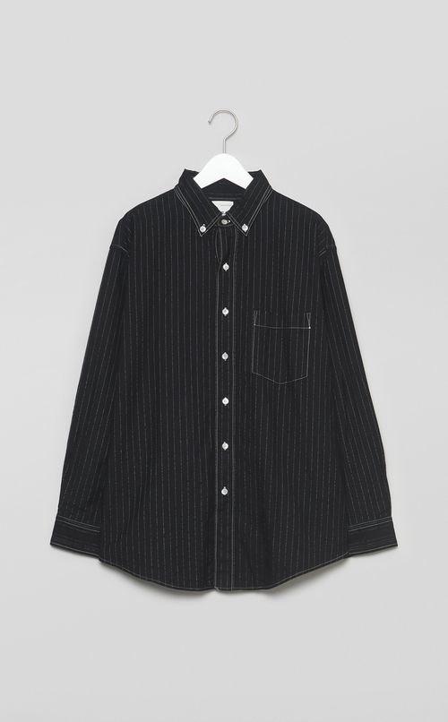 【reADdress】ストライプコットンシャツ