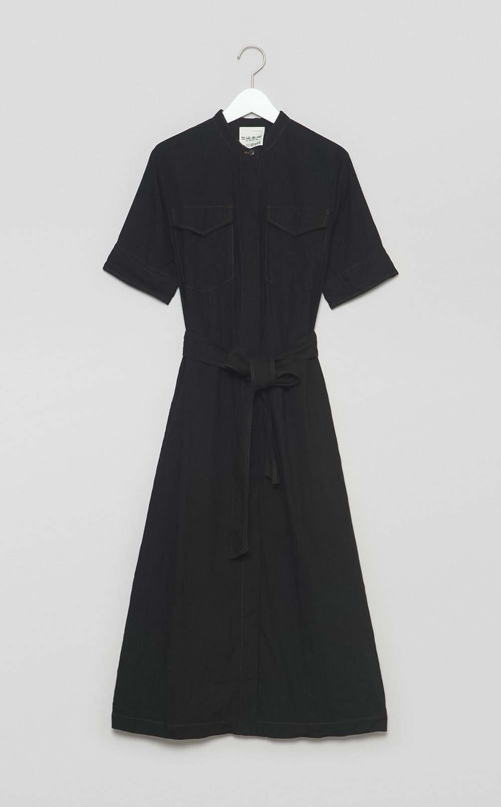 【reADdress】リネンスタンドカラーワンピース