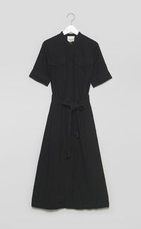【reADdress】リネンスタンドカラーワンピース