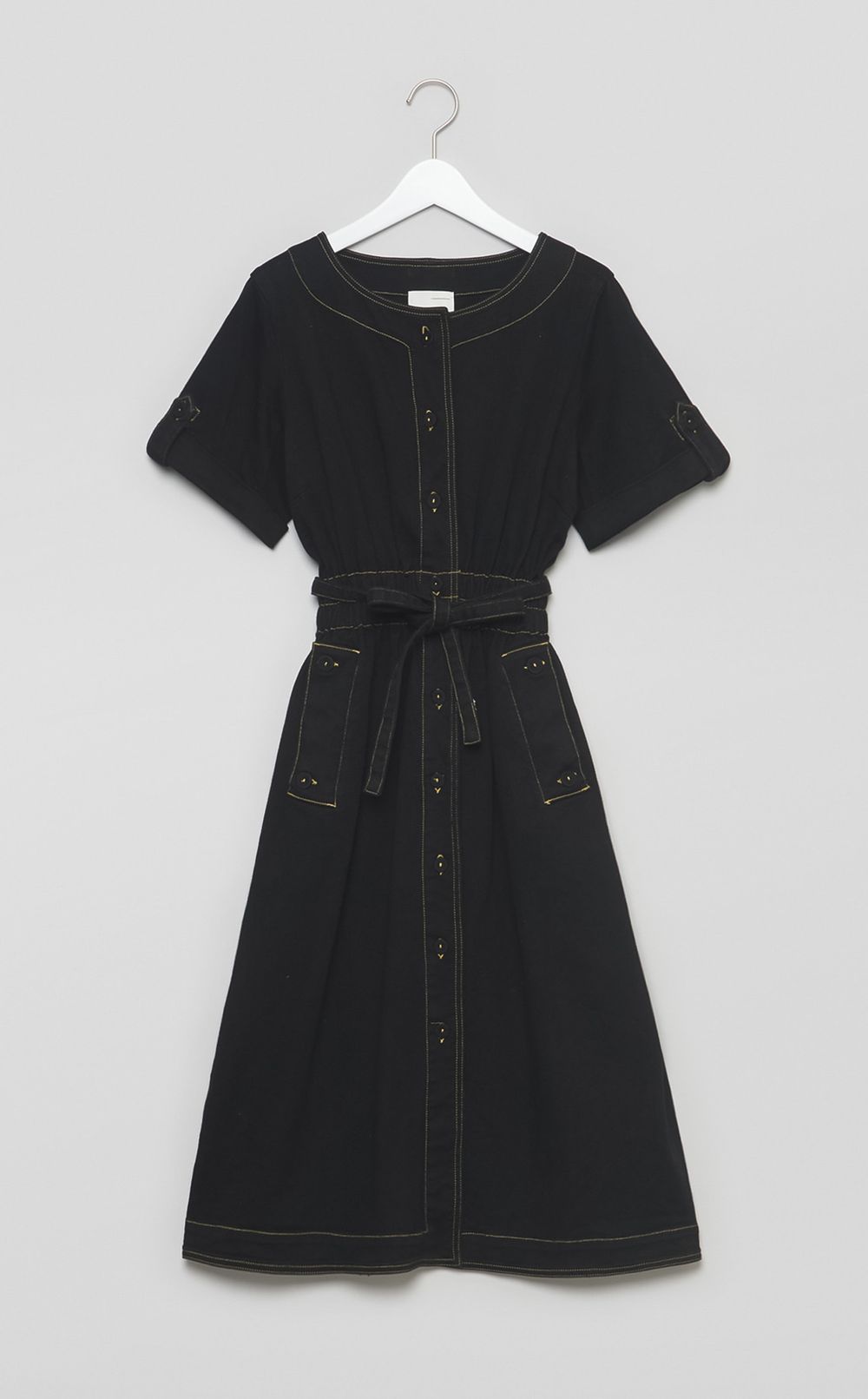 【reADdress】ベルテッドハーフスリーブワンピース