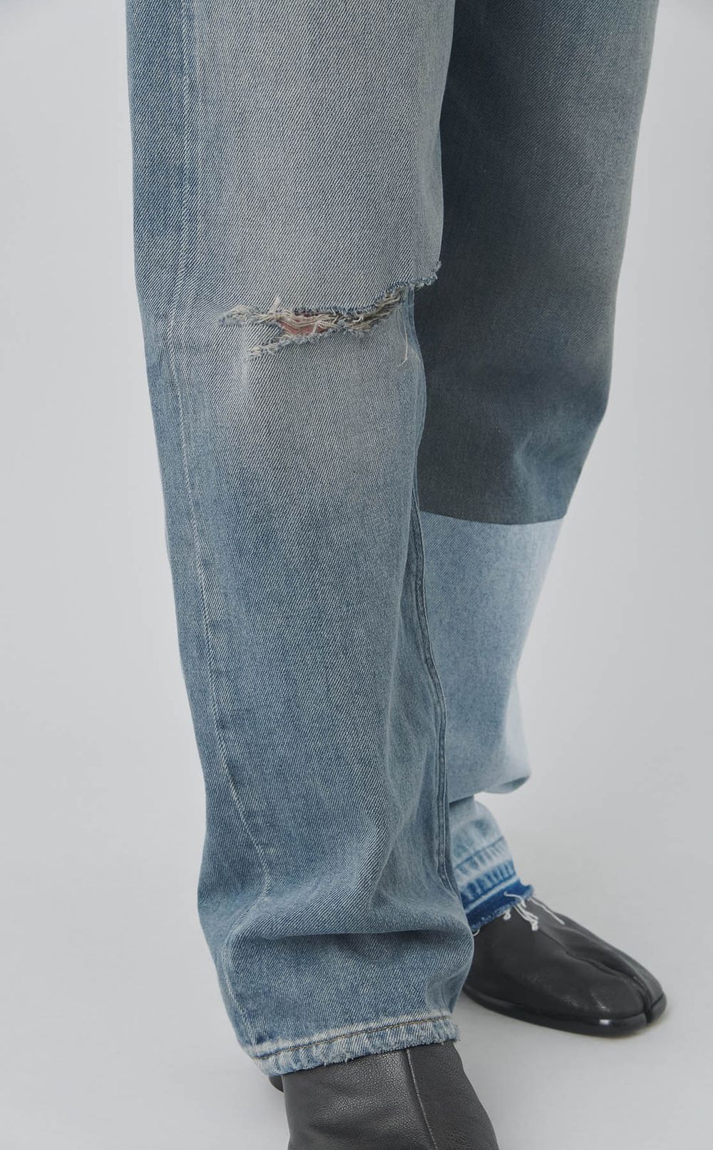 アシンメトリーデザインデニムパンツ