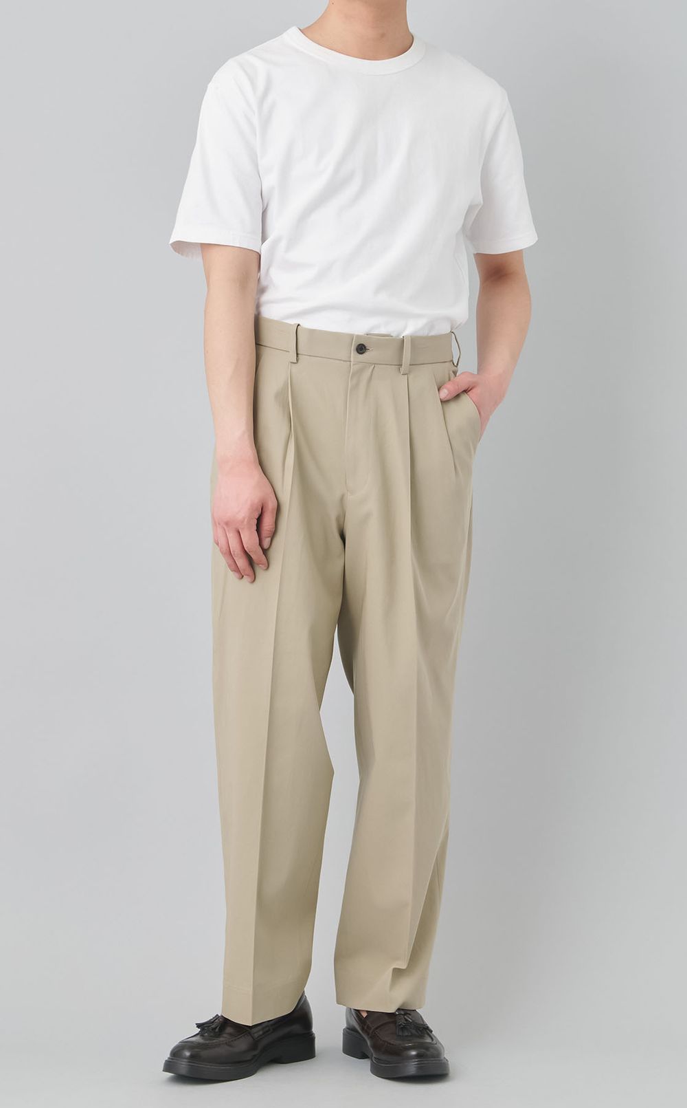 ダブルプリーツトラウザー