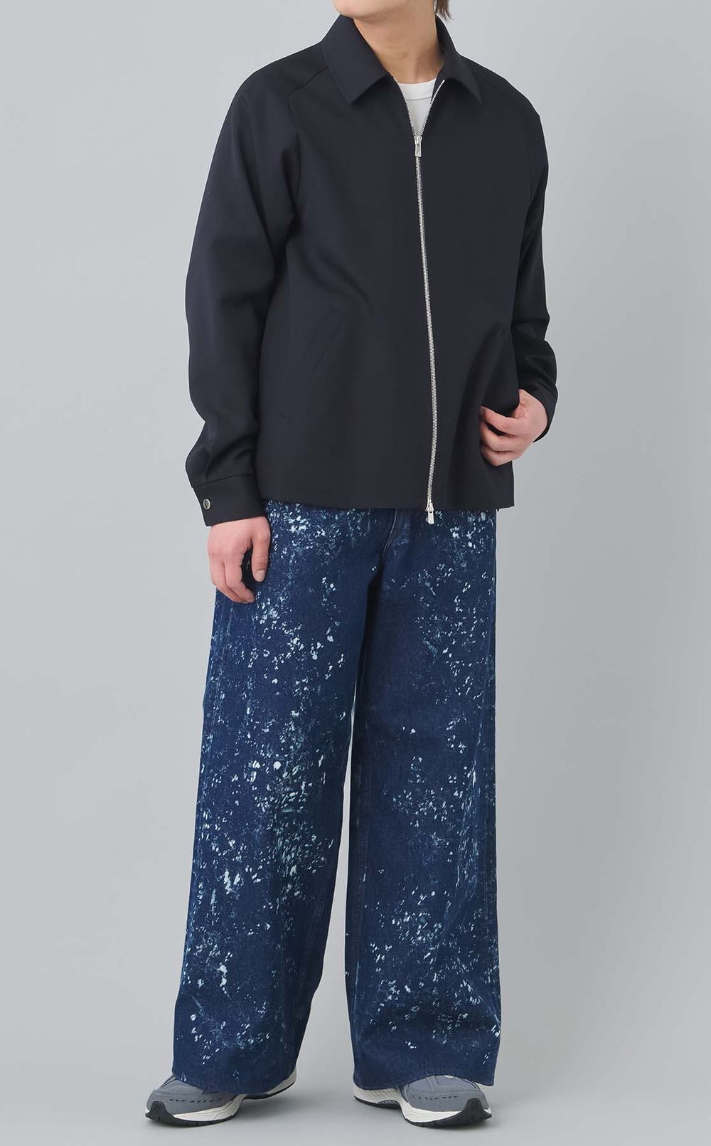 ブリーチドストレートデニムパンツ