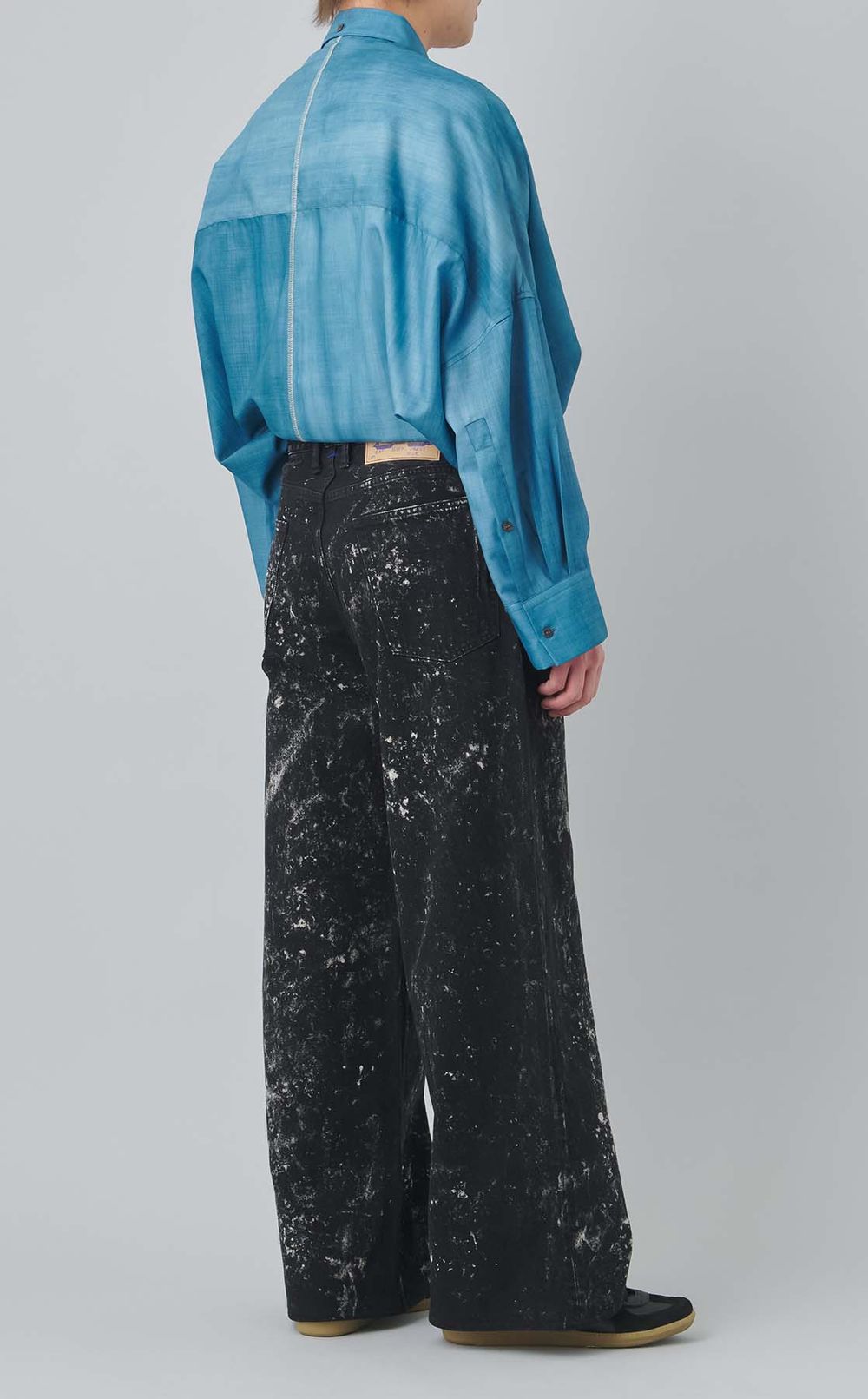 ブリーチドストレートデニムパンツ