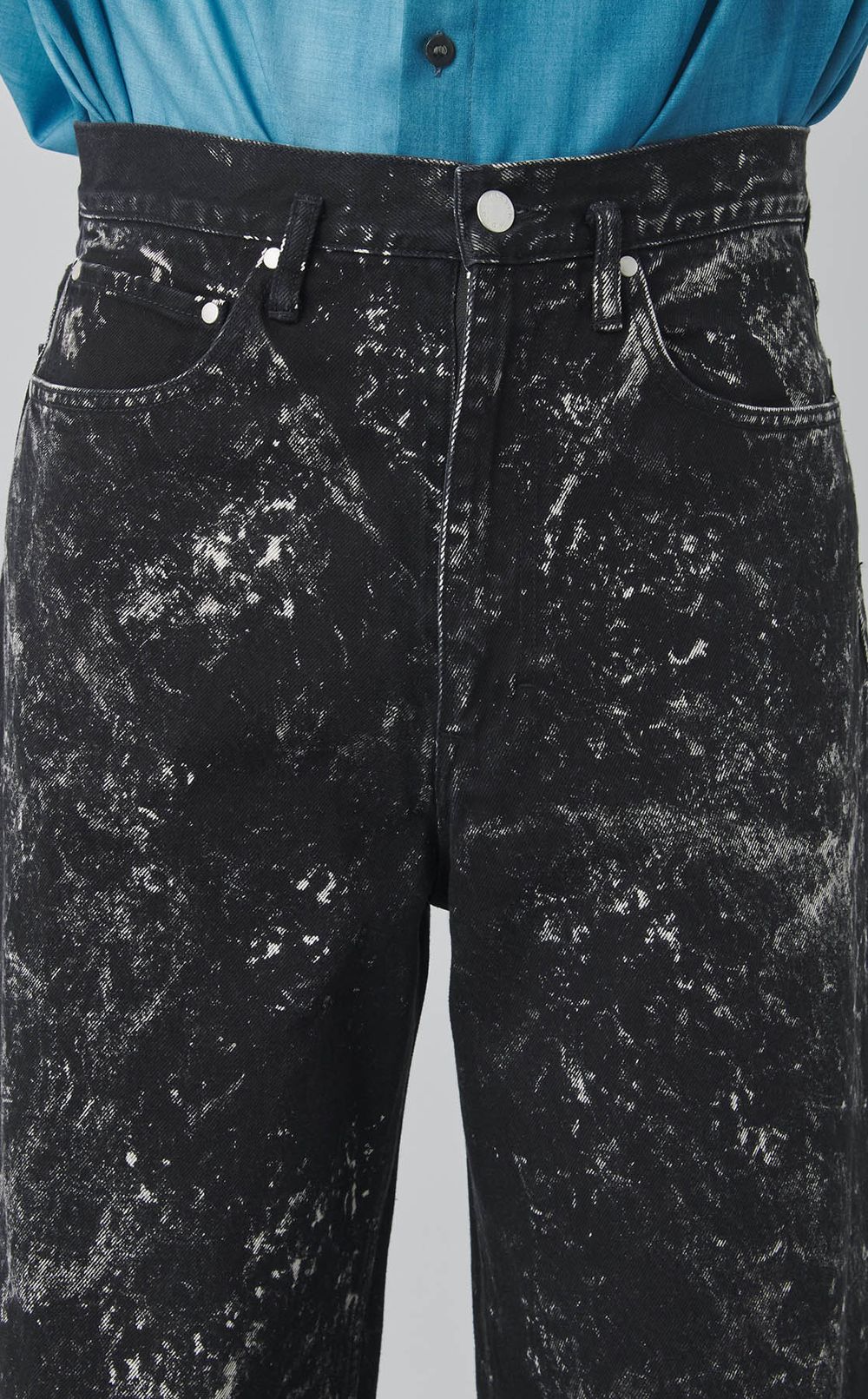 ブリーチドストレートデニムパンツ