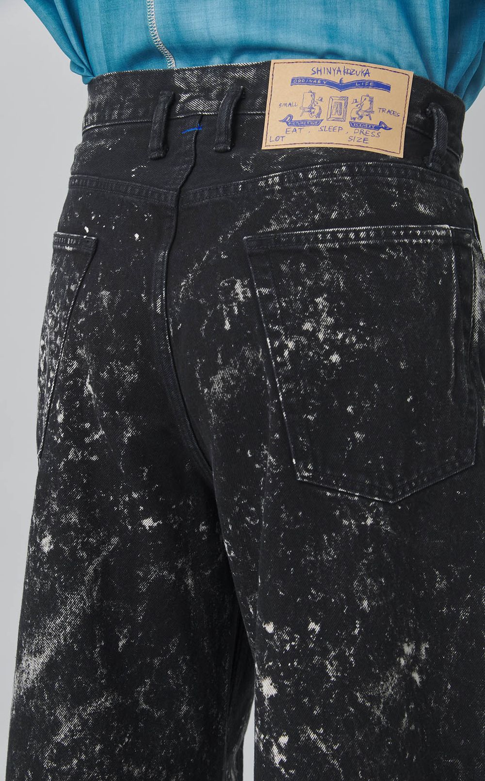 ブリーチドストレートデニムパンツ