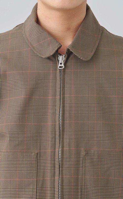 チェックショートジャケット