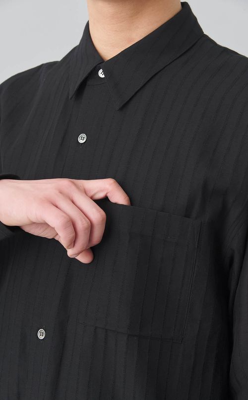 ストライプロングスリーブシャツ