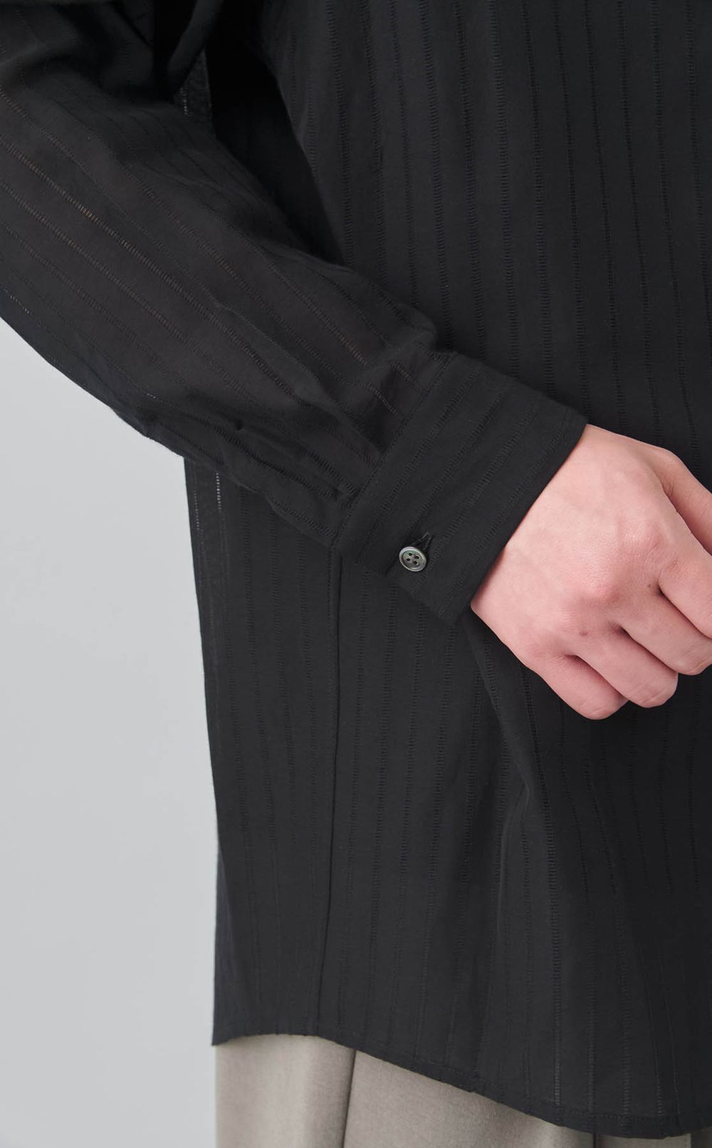 ストライプロングスリーブシャツ