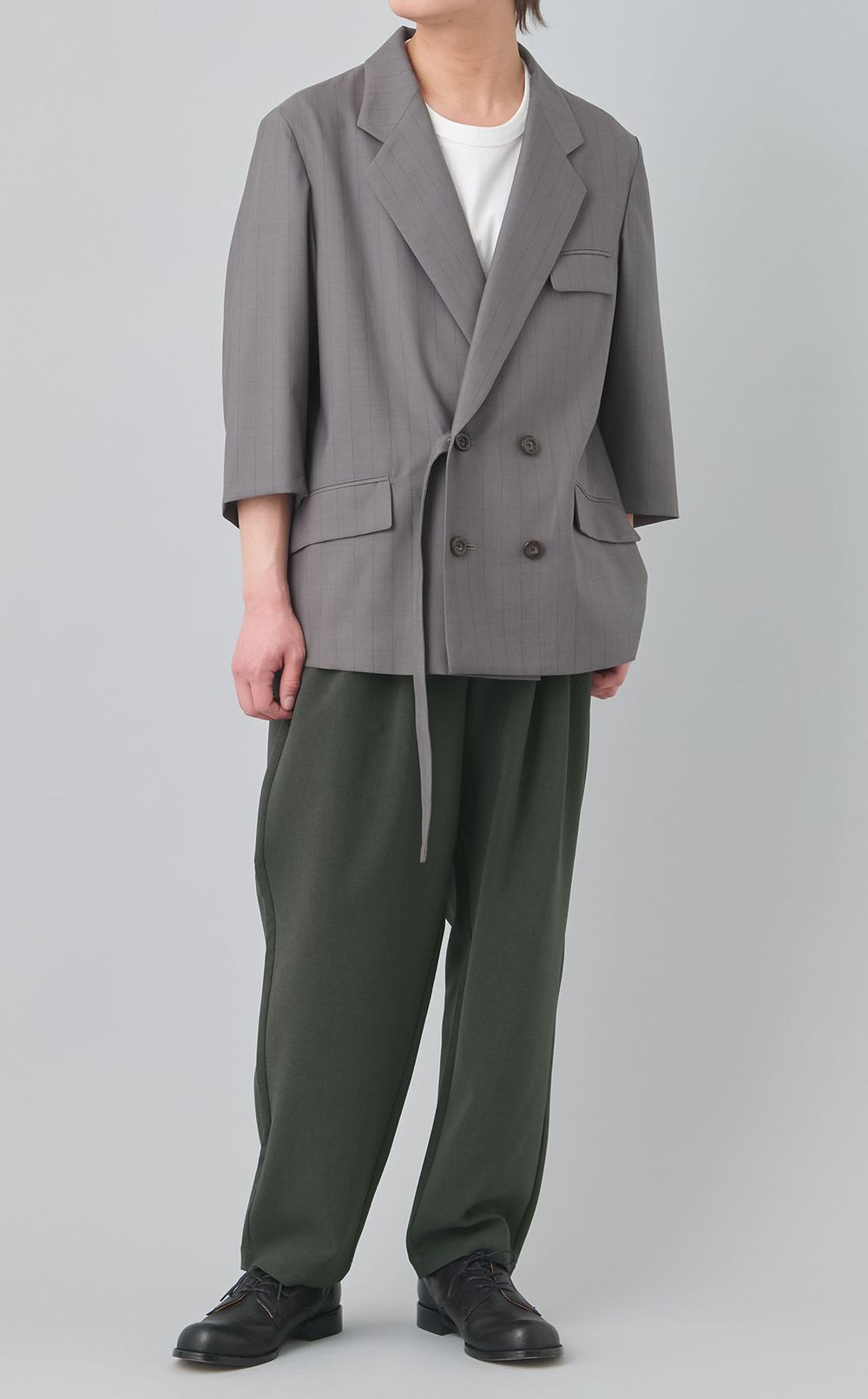 ベルテッドワイドトラウザー