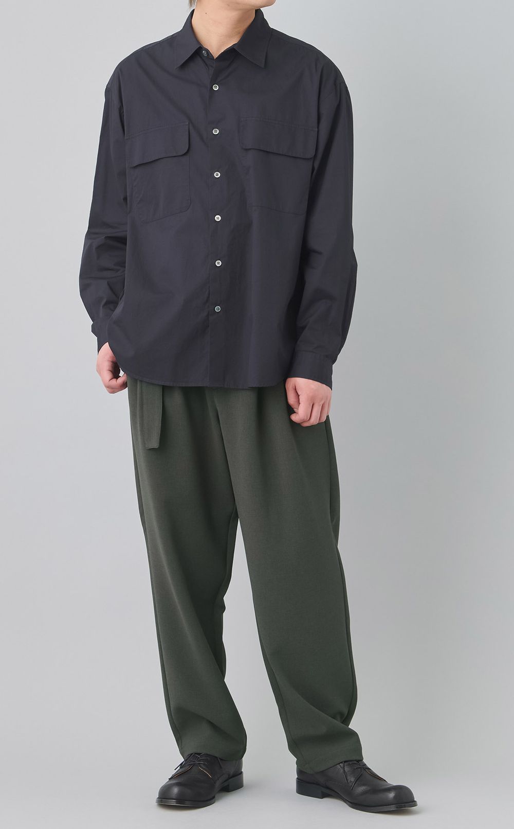 ベルテッドワイドトラウザー