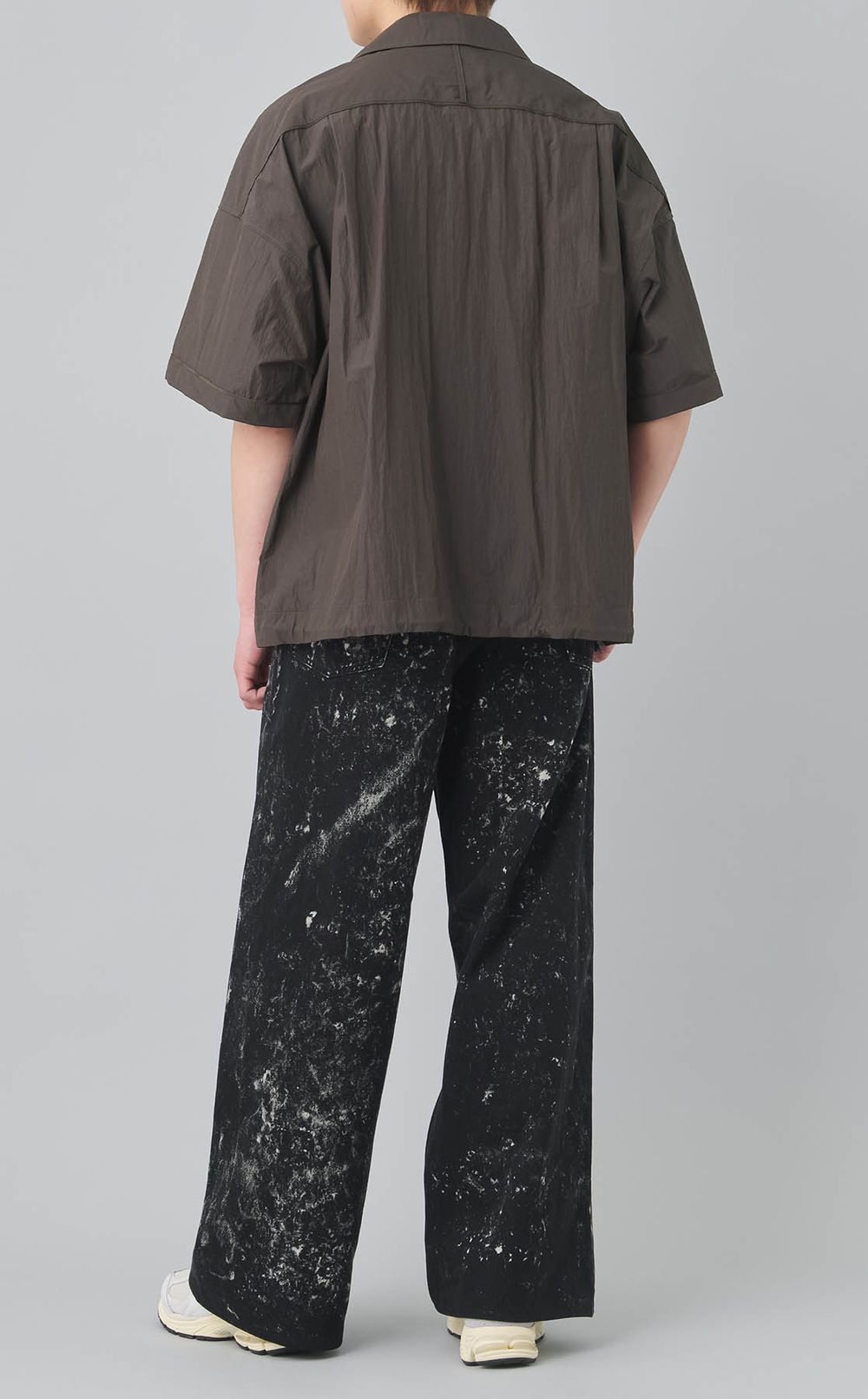 ワッシャーナイロンハーフスリーブシャツ