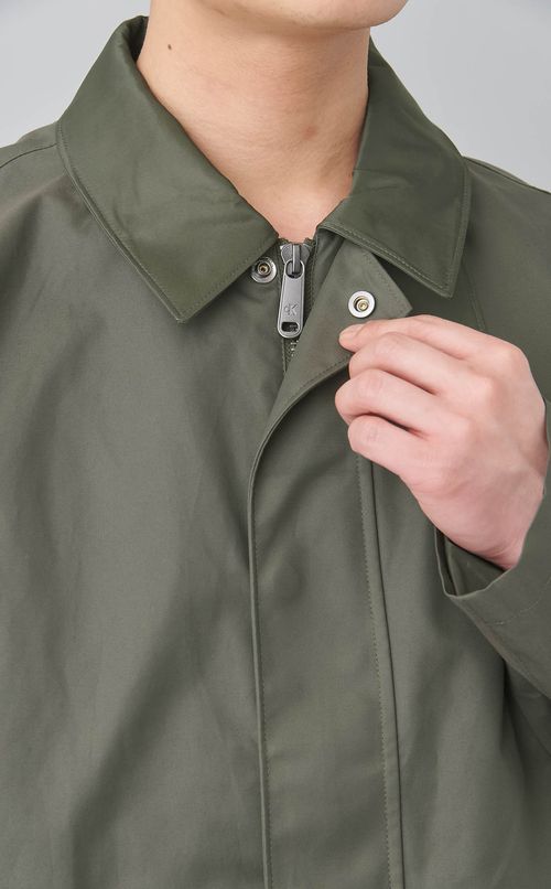 コットンナイロンカーコート