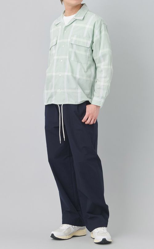 チェックシャツブルゾン