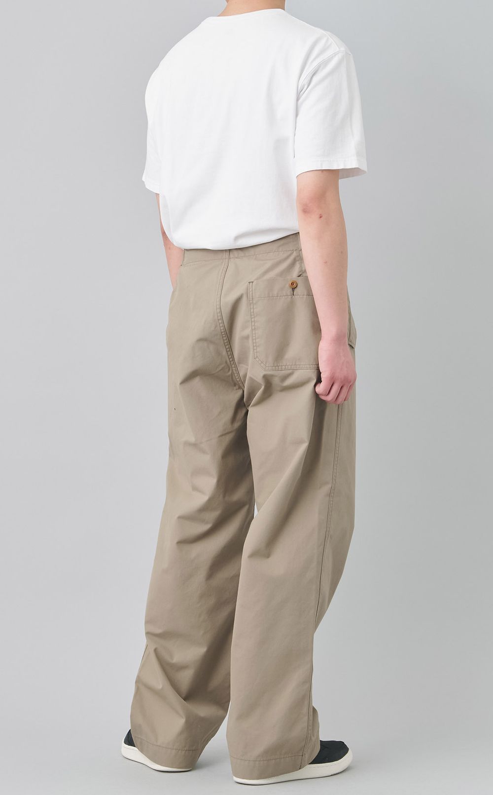 サイドベルトワイドパンツ