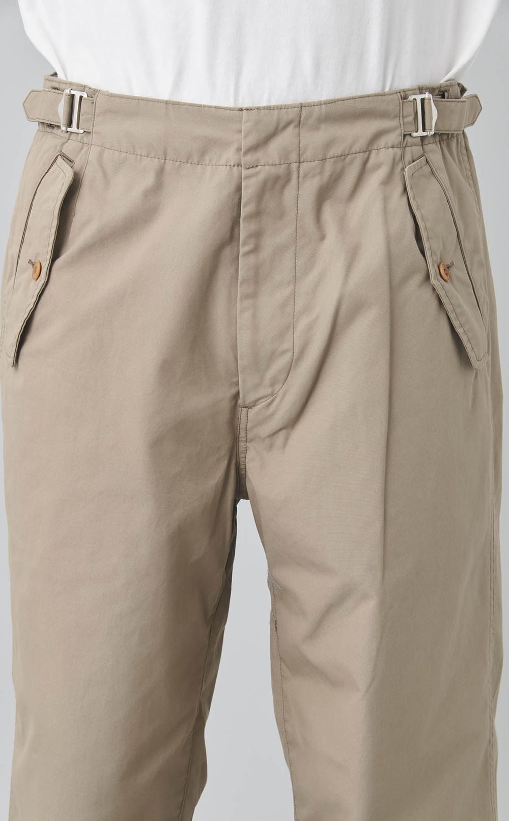 サイドベルトワイドパンツ