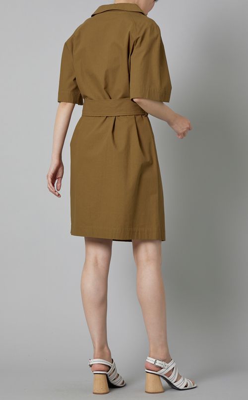 スキッパーベルテッドシャツワンピース