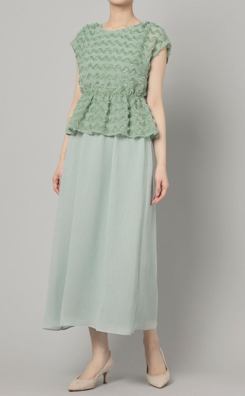 2wayジャガードビスチェワンピース