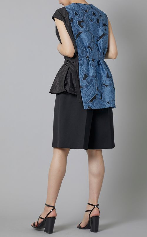 ペイズリージャカードブラウス