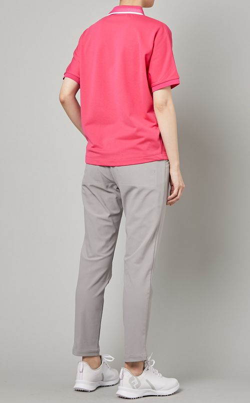 【手洗い可】ストレッチベルトレステーパードパンツ