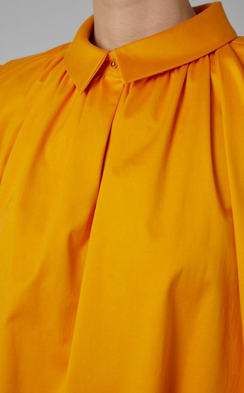 ノースリーブフロントタックシャツドレス