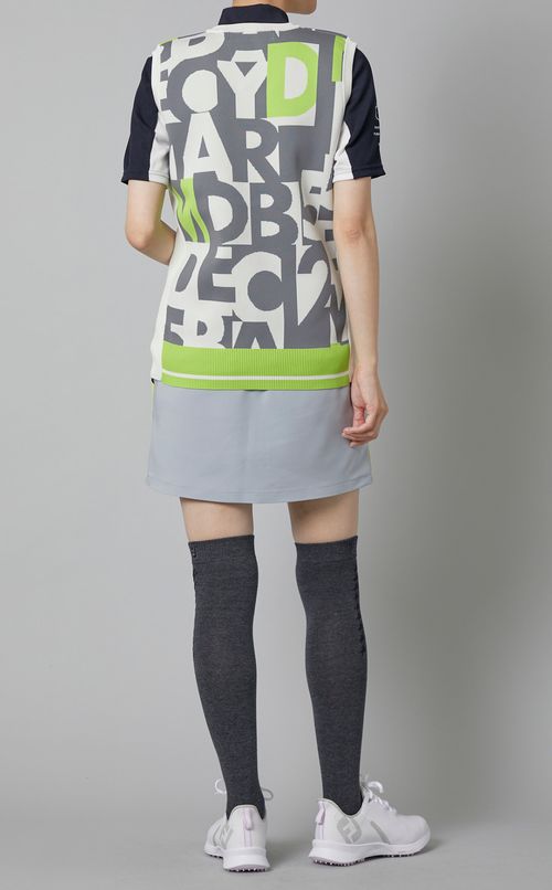 ロゴジャガードニットベスト