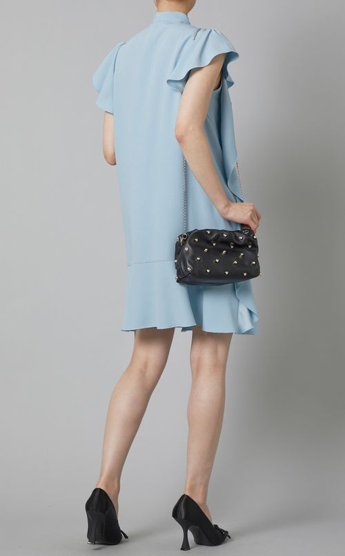 ハートクリスタル付ミニチェーンバッグ