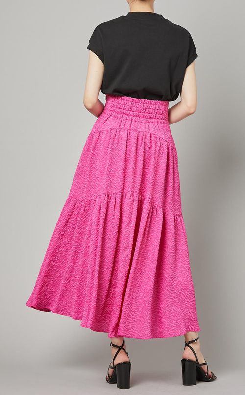 ハイウエストティアードスカート