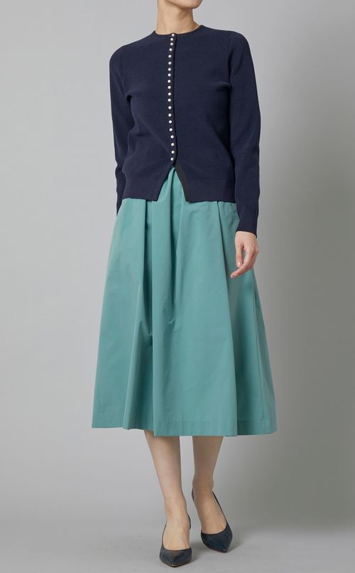 ストレッチタフタランダムタックスカート