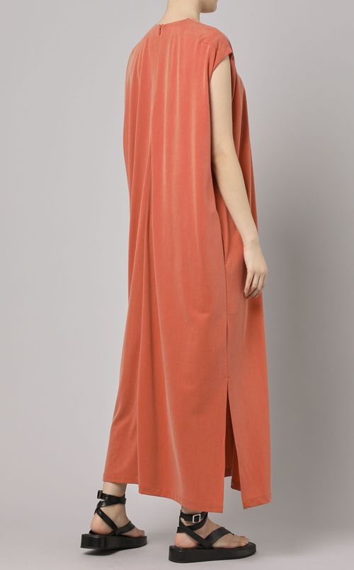 ジャージースリーブレスワンピース