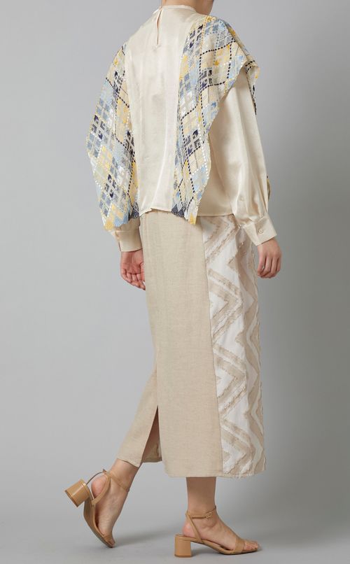 カットジャガードスカート