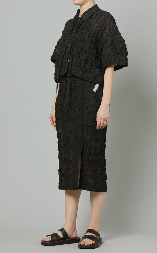 エンブロイダリーシャーリングシャツ