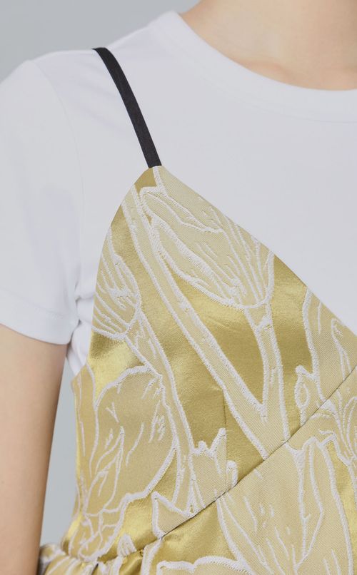 フラワージャカードキャミソール