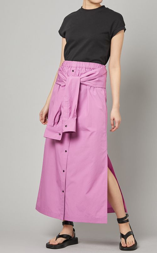 2wayフロントボタンスカート